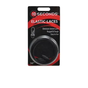 10-Seconds Elastic Shoelace - Black
