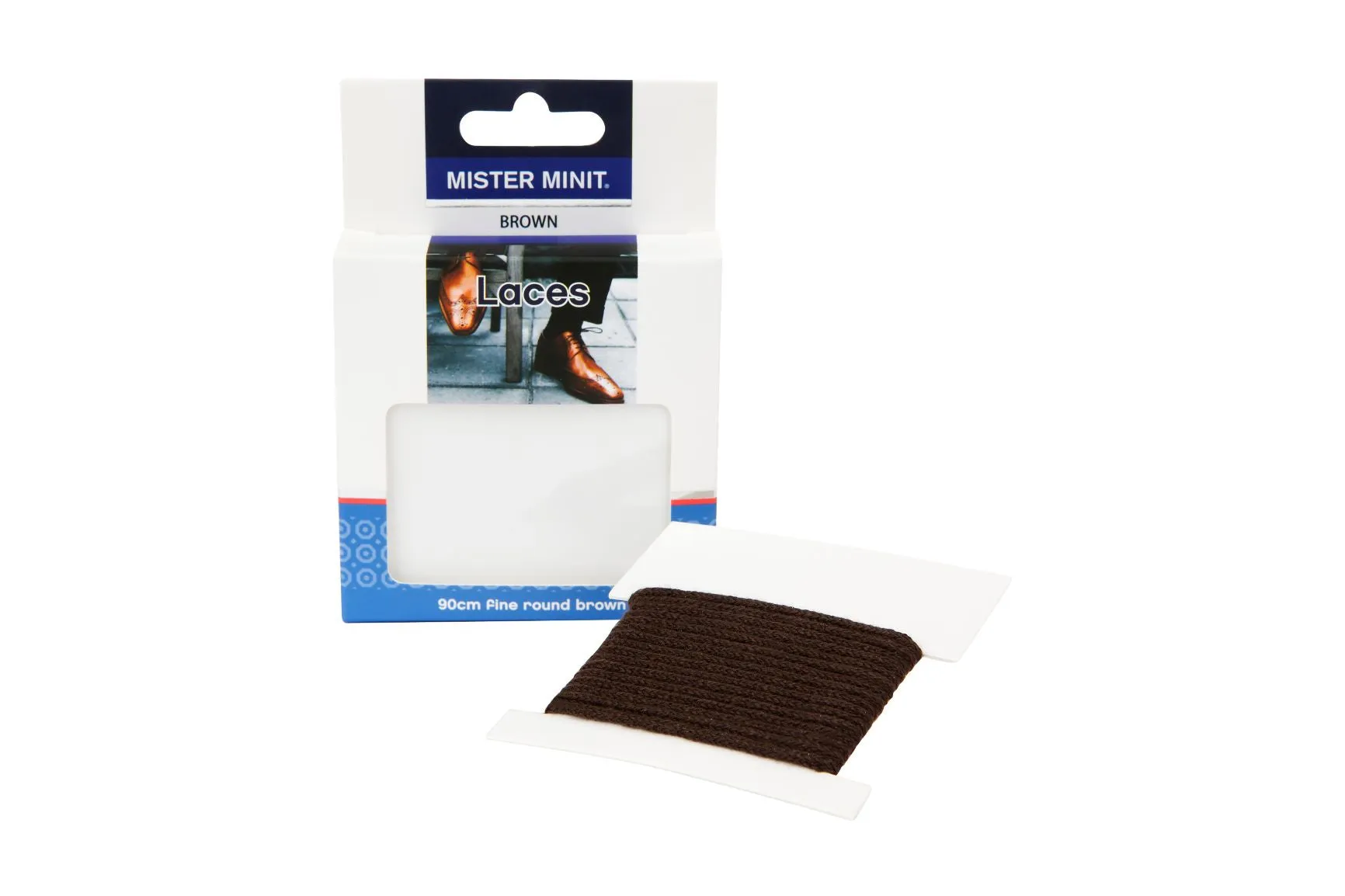 90cm Fine Round Brown Laces