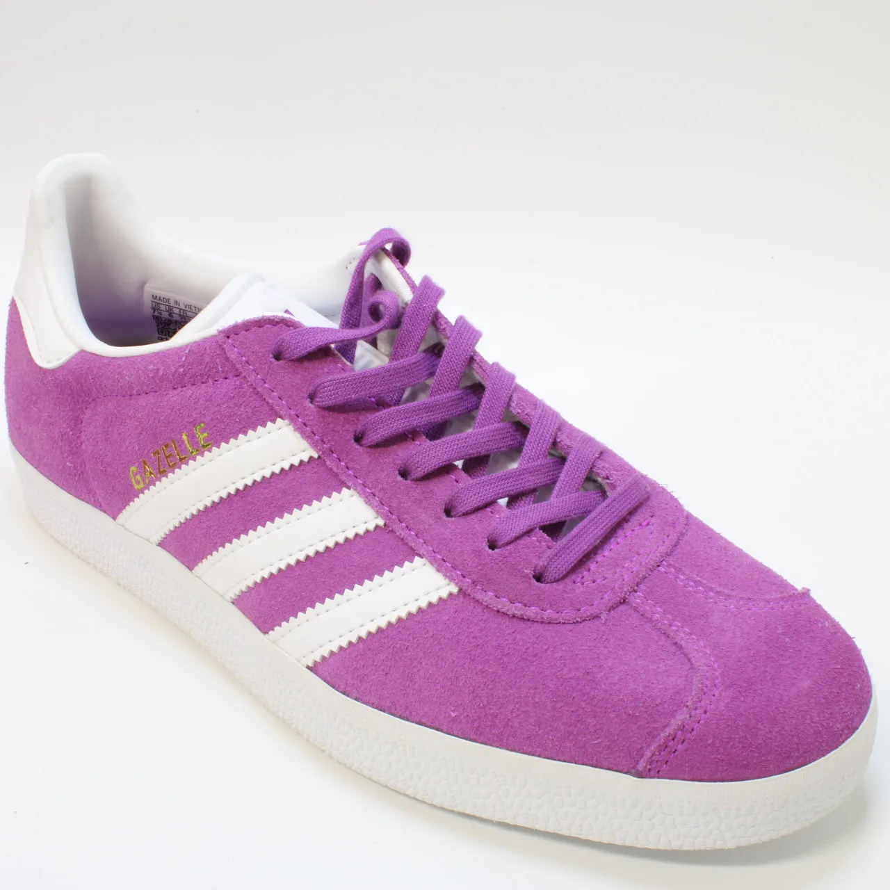 adidas Gazelle Shock Purple White Gold Melt Uk Size 6