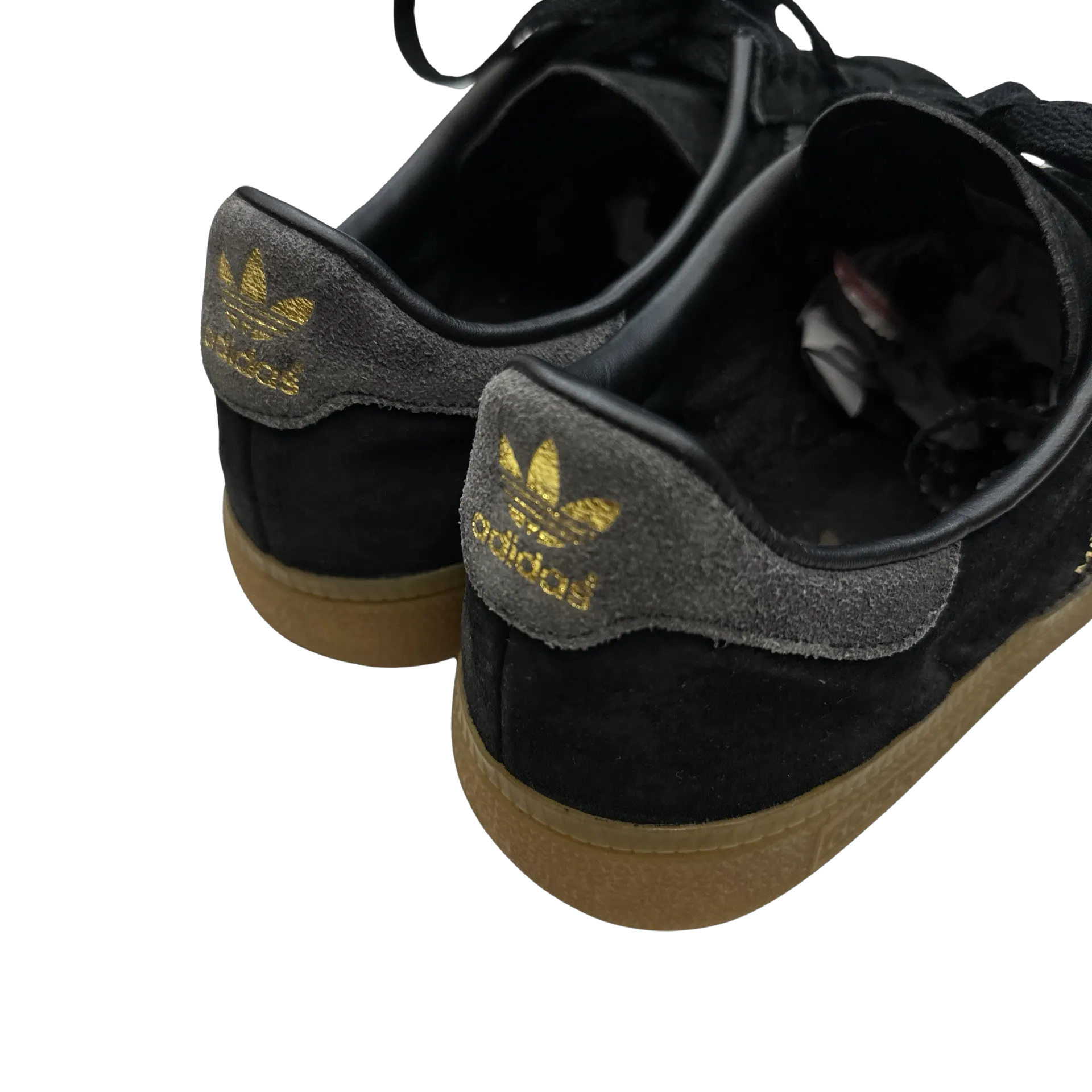 Adidas München Three Stripe Grey/Black Trainers - UK 9