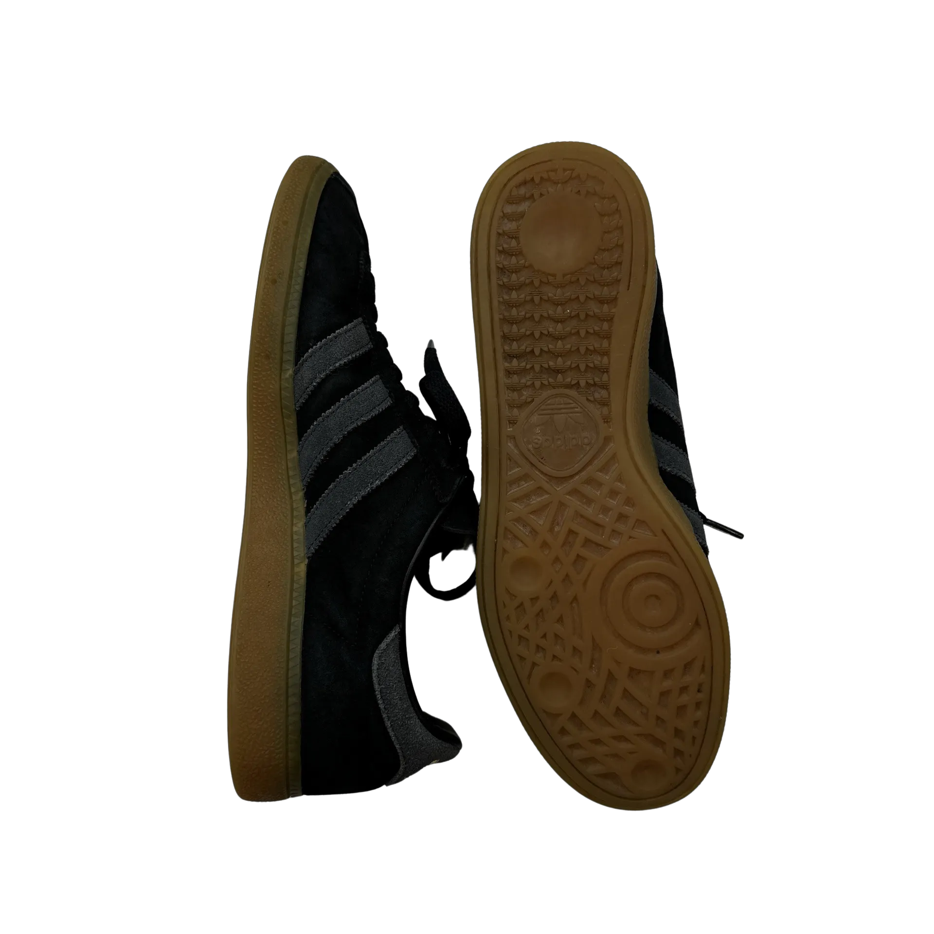 Adidas München Three Stripe Grey/Black Trainers - UK 9