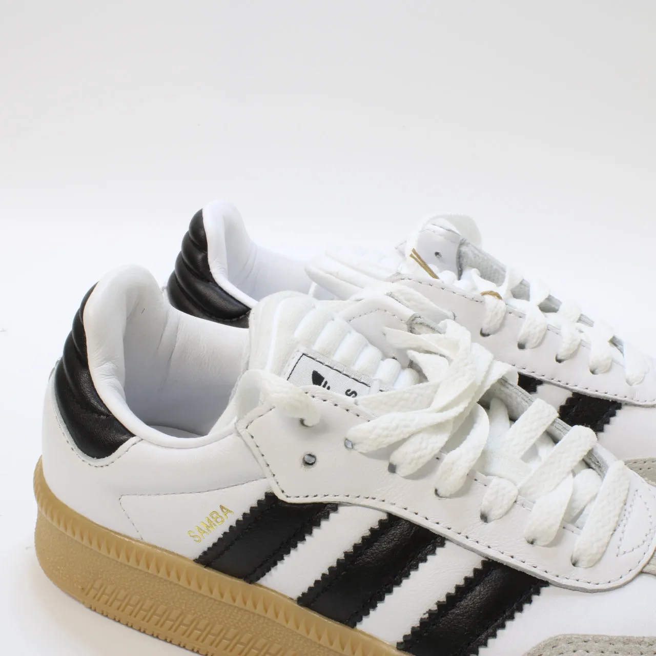 adidas Samba Xlg White Black Gum Uk Size 4