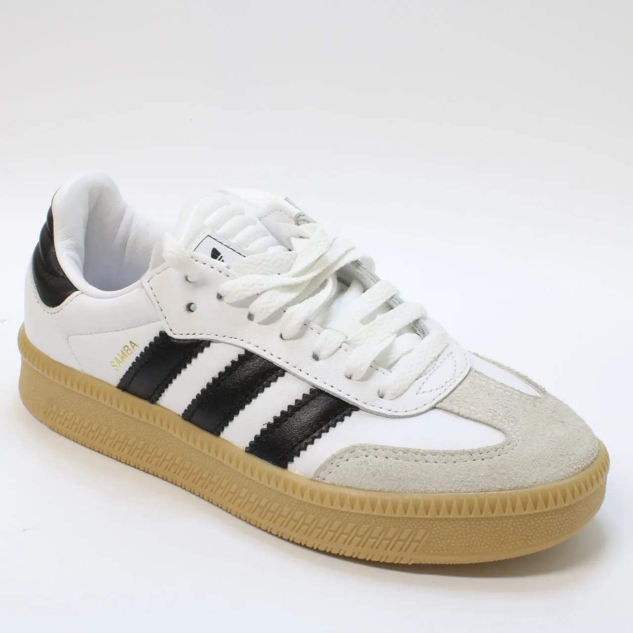 adidas Samba Xlg White Black Gum Uk Size 4
