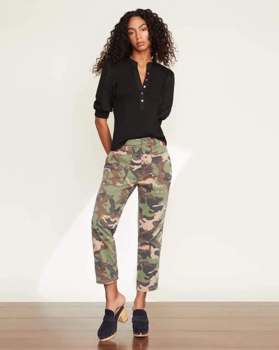 Arya Patch Pocket Straight-Leg Jean