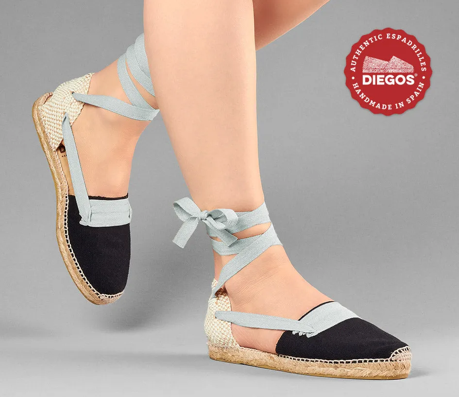 Black flat Lola Basque espadrilles