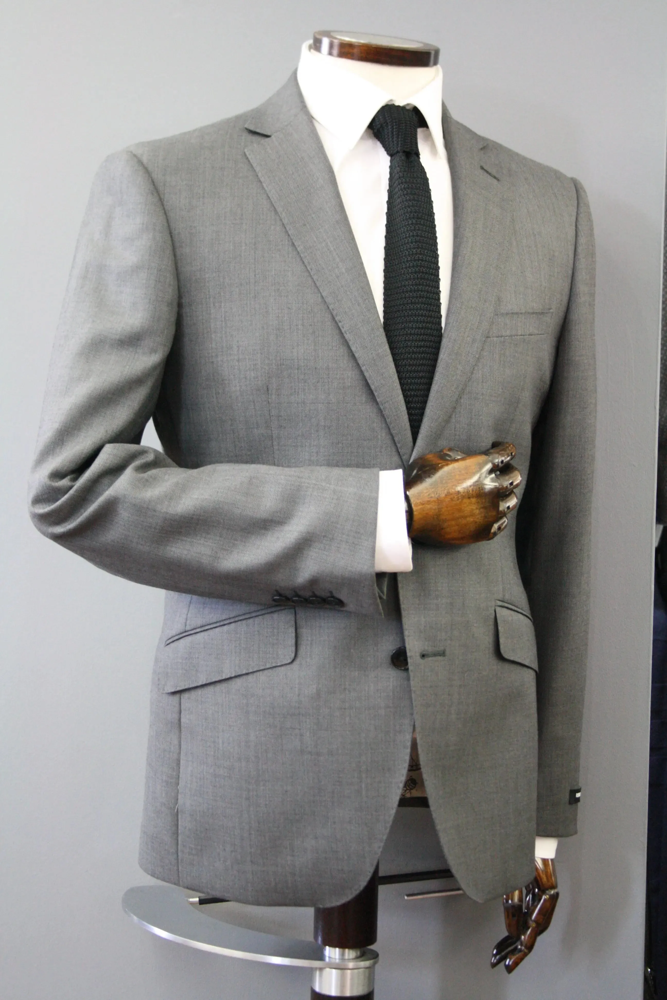 Black Knitted Silk Tie