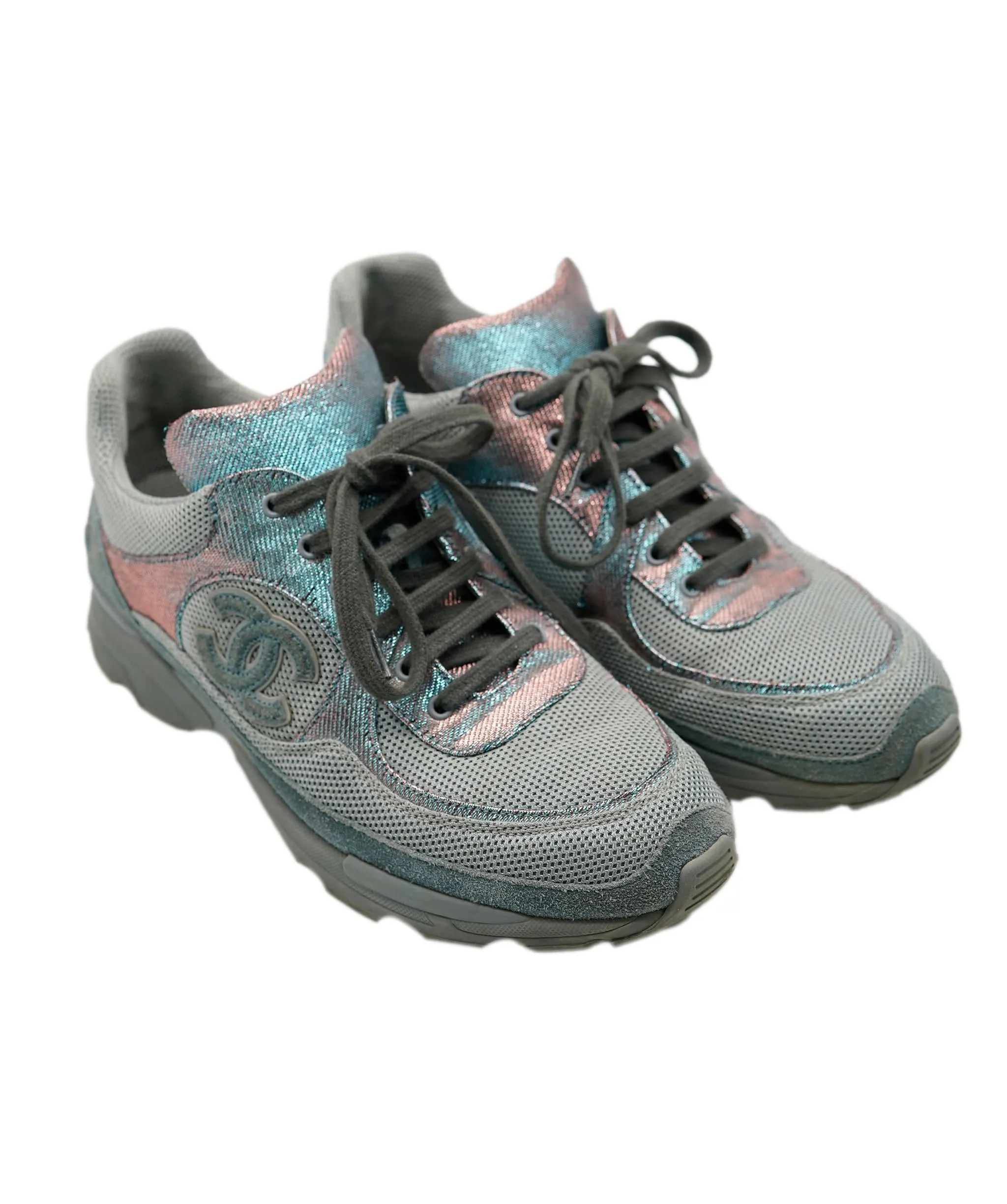 Chanel grey trainers ALL0348