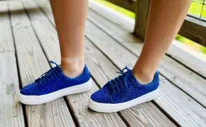 Corkys "Bedazzle" Sneakers in Royal Blue Final Sale