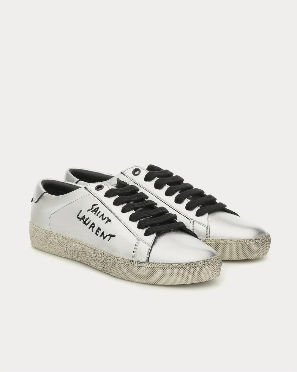 Court Classic SL/06 leather Silver Low Top Sneakers