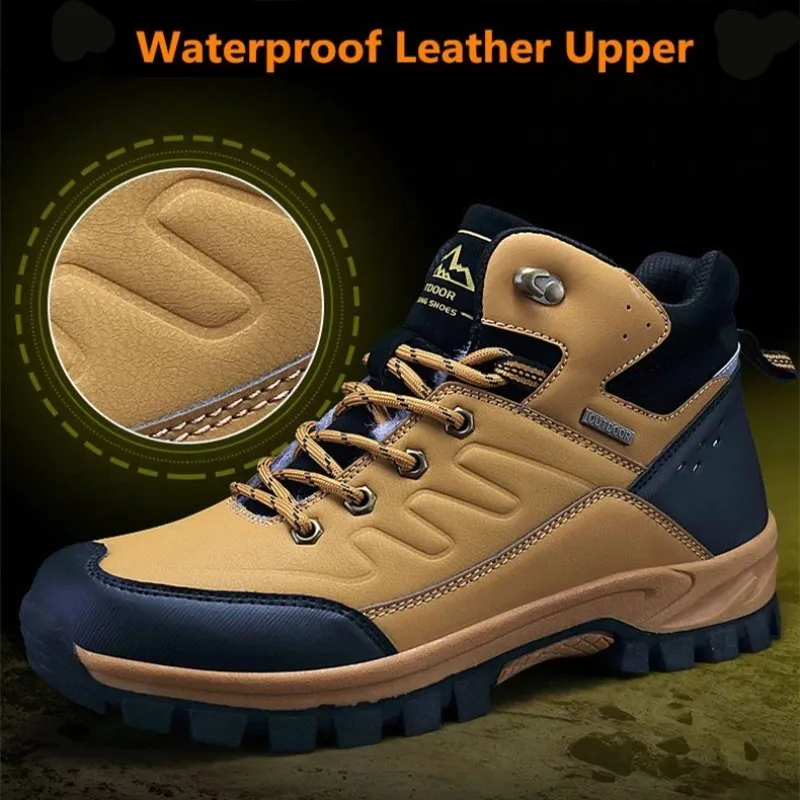 Cuzcare Men Waterproof Orthopedic Shoes Anti-shock Winter Boots