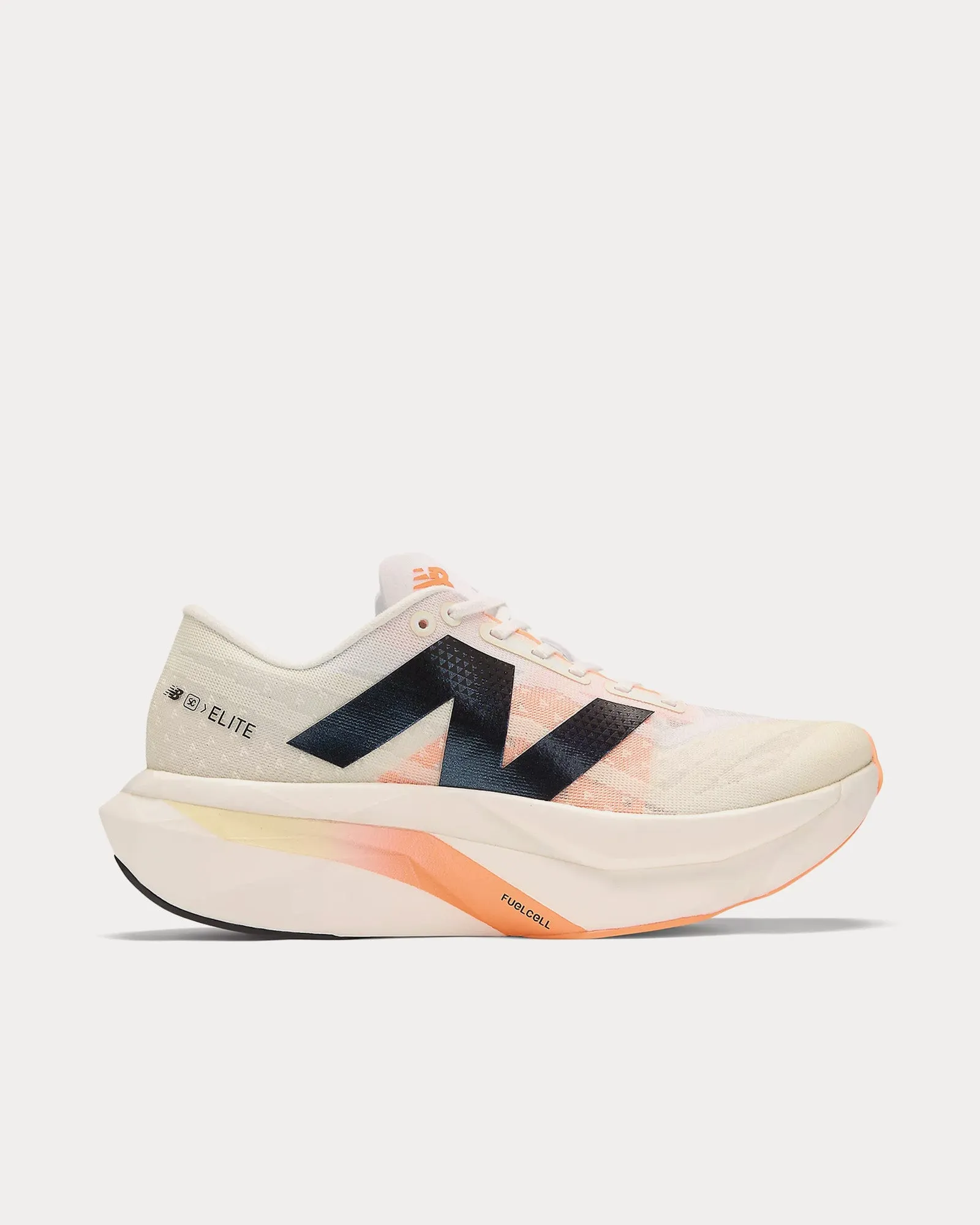 FuelCell SuperComp Elite v4 White / Angora / Hot Mango Running Shoes