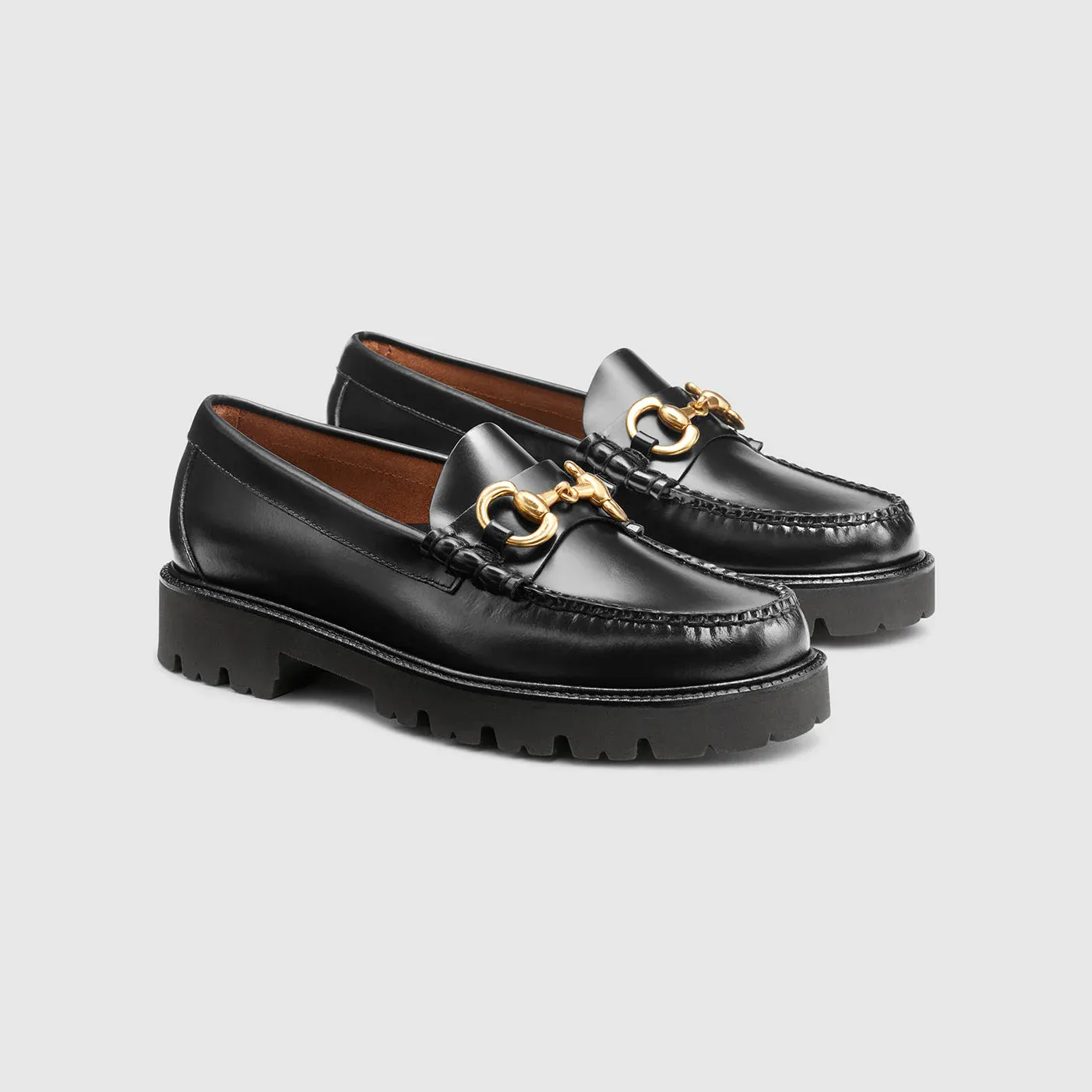 G.H. Bass Men's Lincoln Bit Super Lug Weejuns Loafer in Black