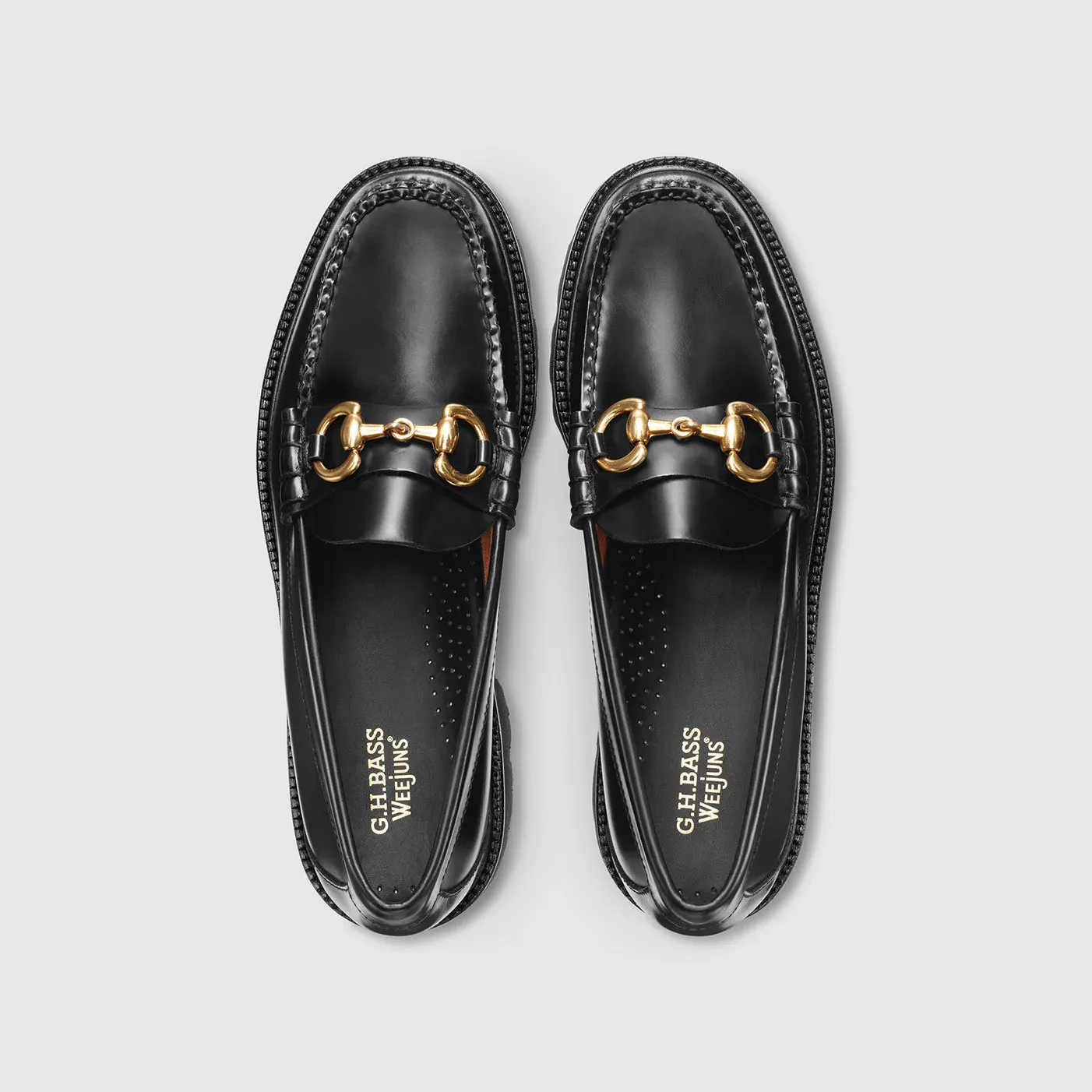G.H. Bass Men's Lincoln Bit Super Lug Weejuns Loafer in Black