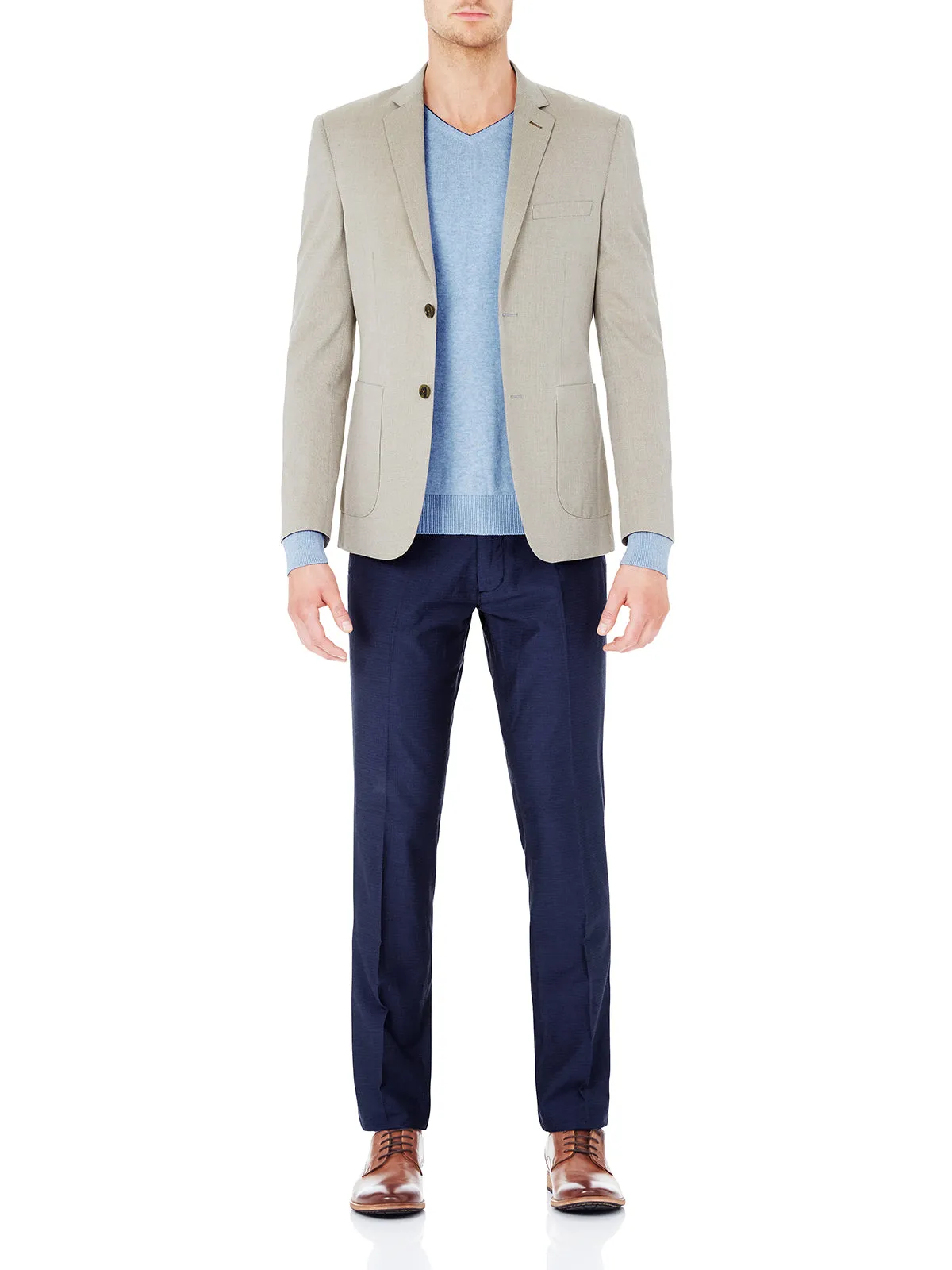 Jacquard Narrow Leg Trousers