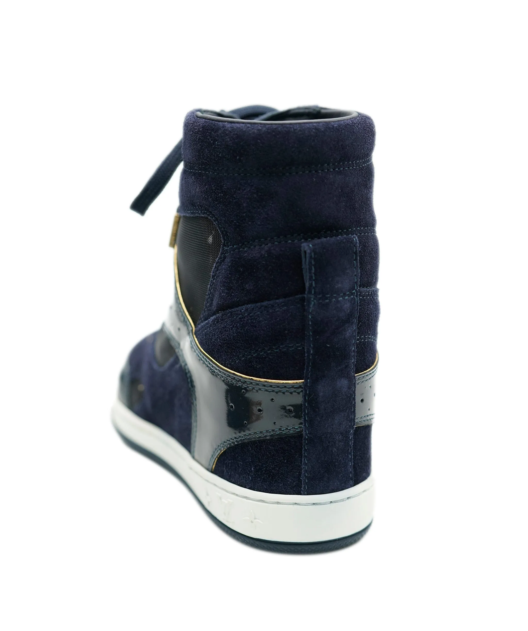 Louis Vuitton midnight blue suede trainers  size 36 - AJC0455