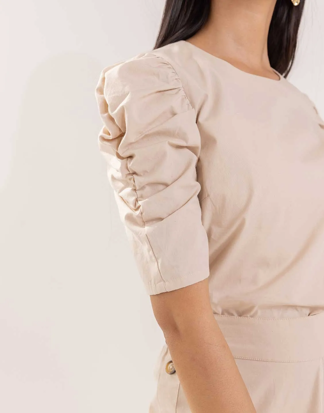 Lucy co-ord set in beige