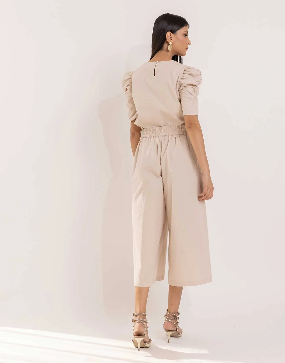 Lucy co-ord set in beige