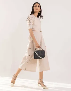 Lucy co-ord set in beige