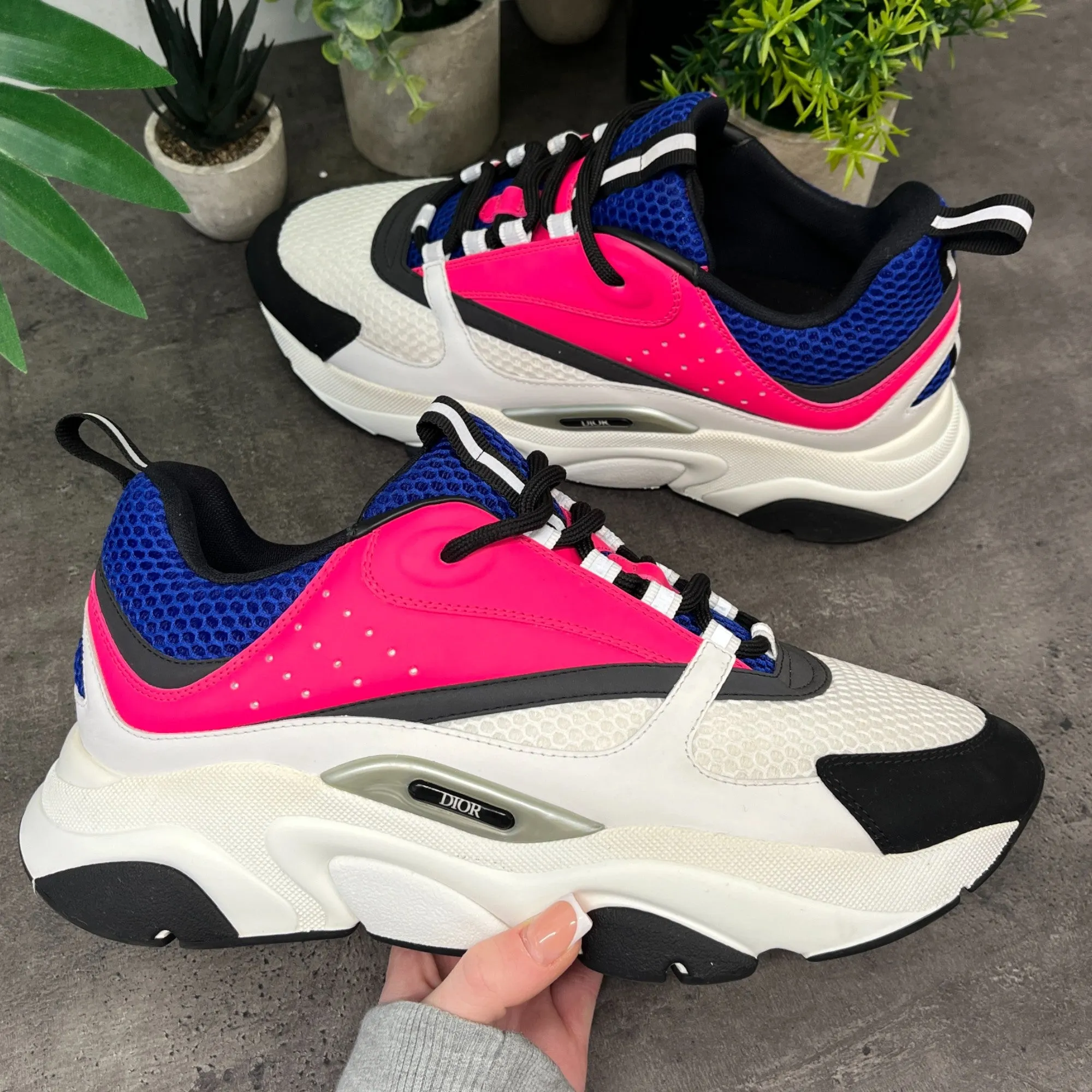 Men's B22 Technical Mesh Low Trainers Pink Size EU 43 / UK 9