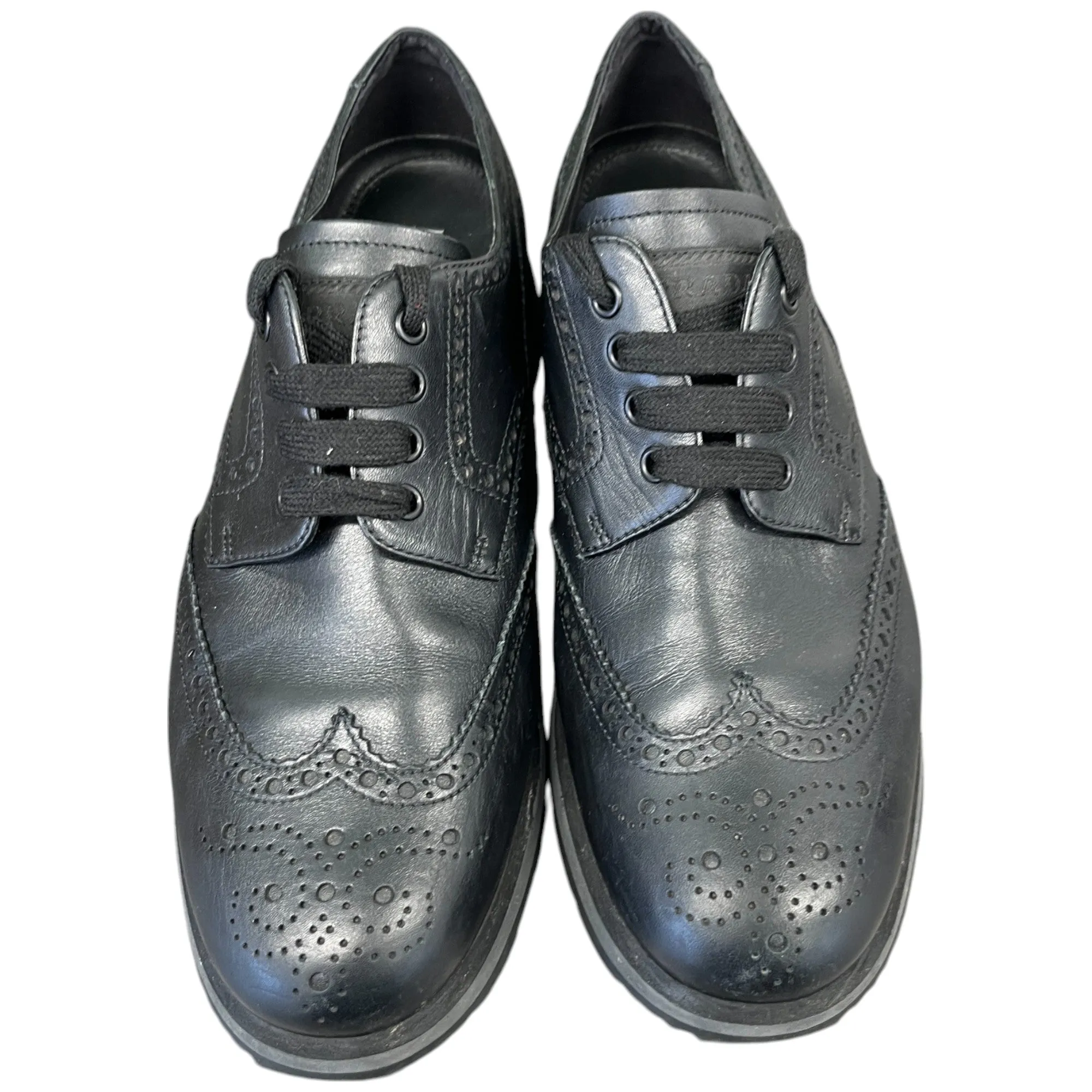Men's Brogue Low Trainers Black Size EU 42.5 / UK 8.5