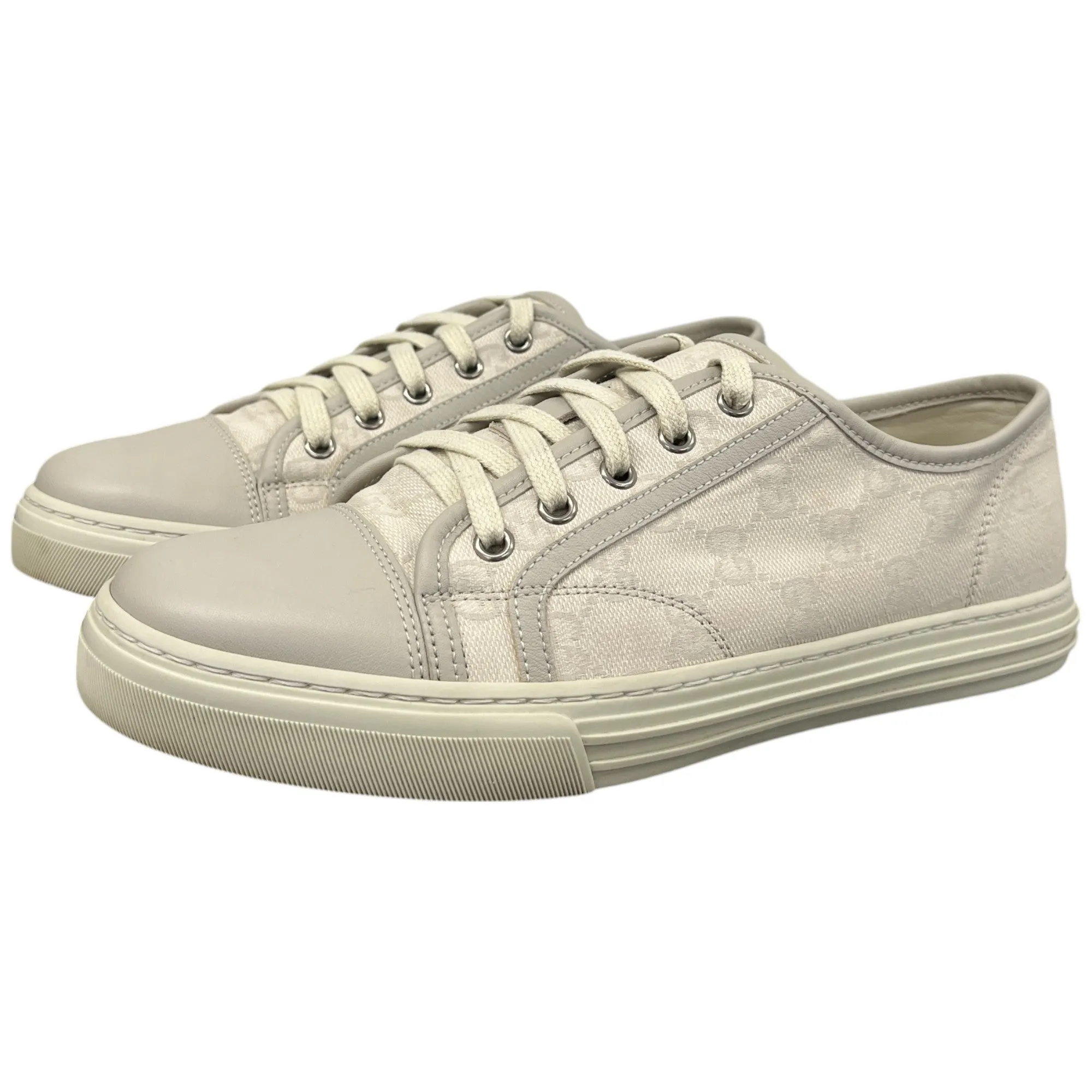 Men's Gg Supreme Low Trainers Cream Size EU 40 / UK 6