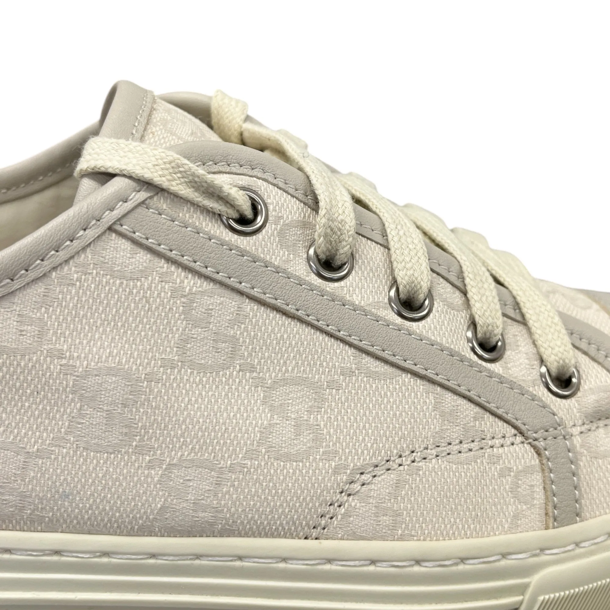 Men's Gg Supreme Low Trainers Cream Size EU 40 / UK 6