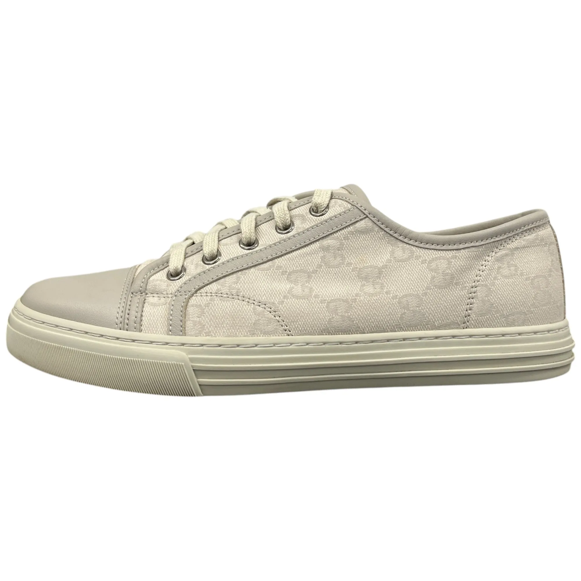 Men's Gg Supreme Low Trainers Cream Size EU 40 / UK 6