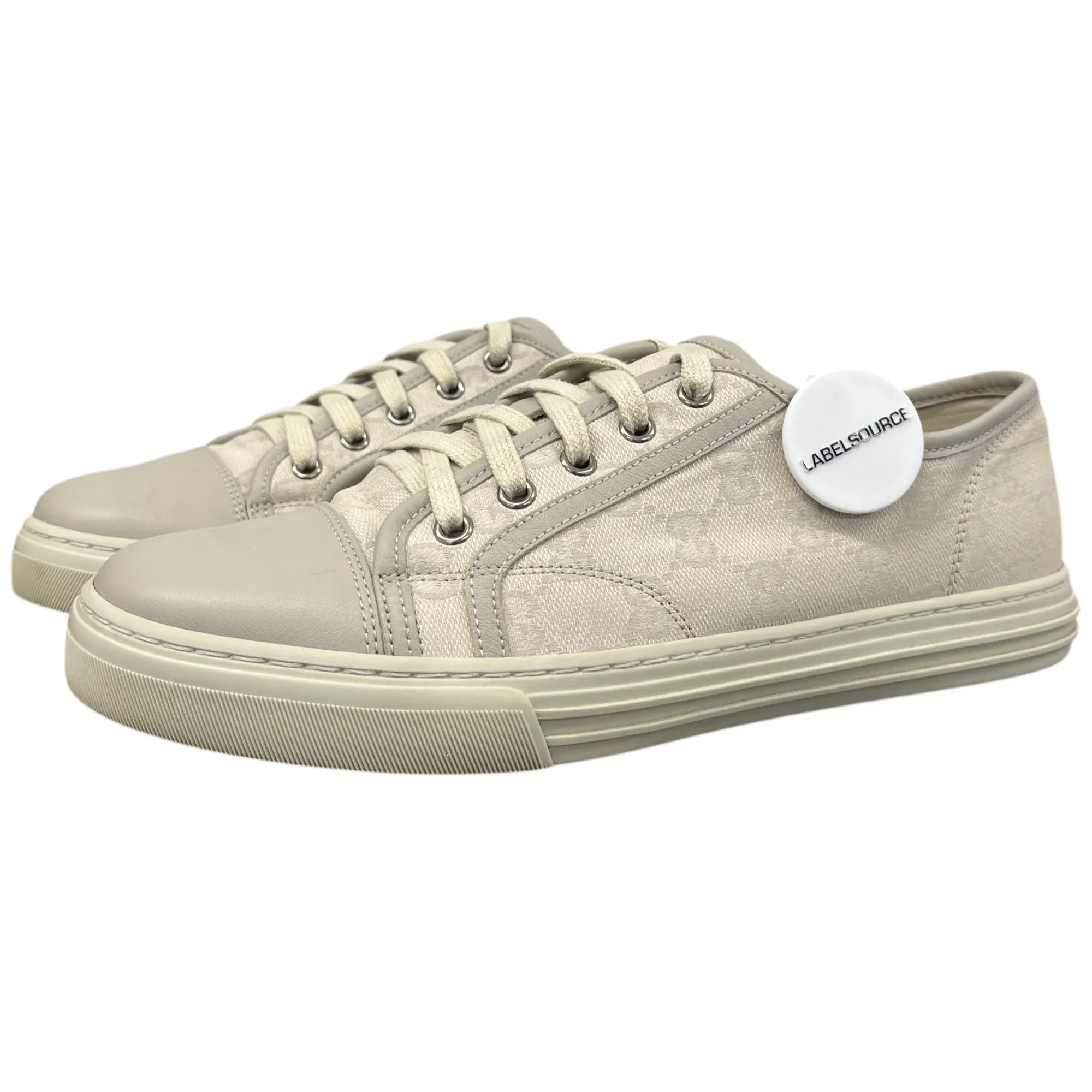 Men's Gg Supreme Low Trainers Cream Size EU 40 / UK 6