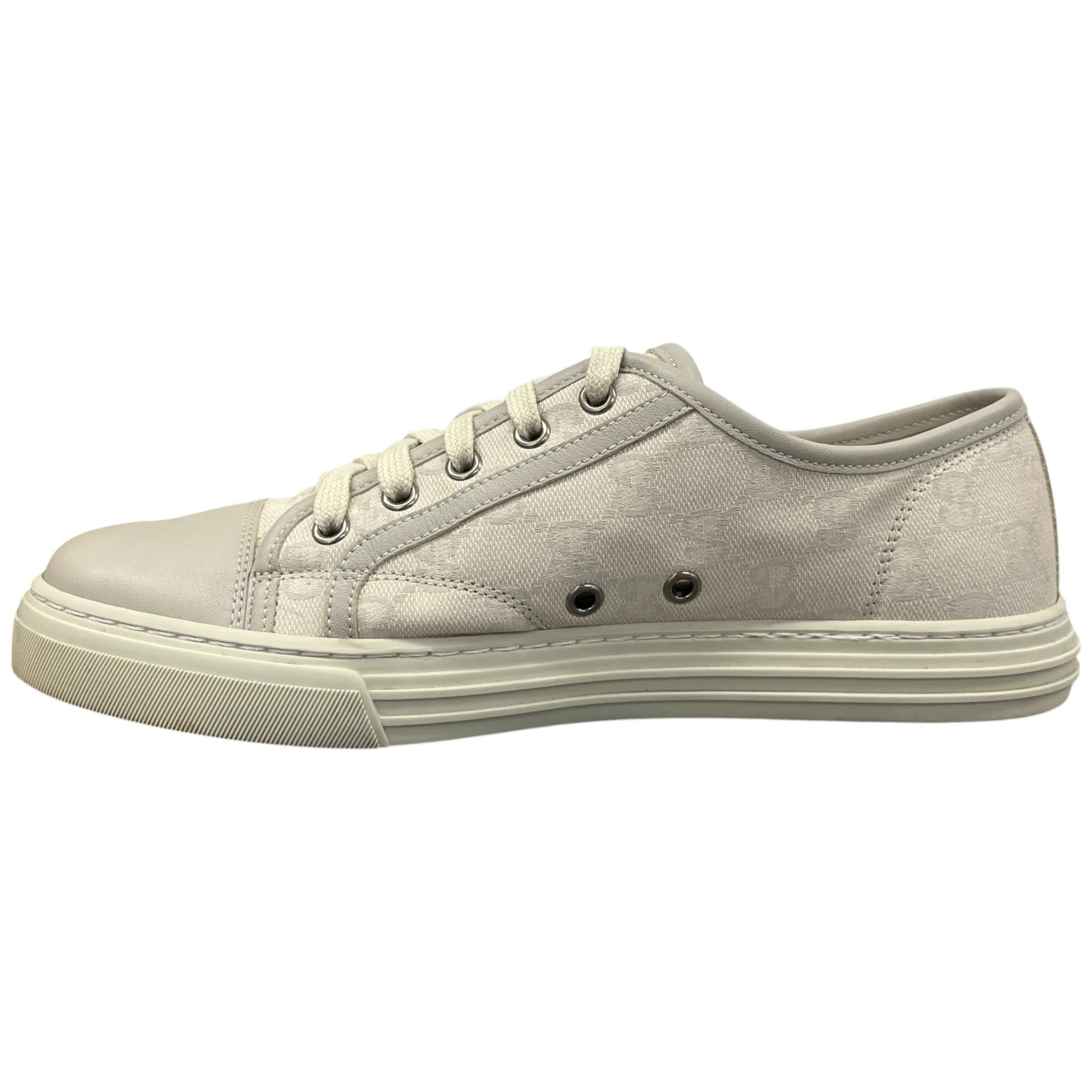 Men's Gg Supreme Low Trainers Cream Size EU 40 / UK 6