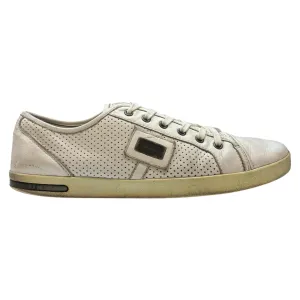 Men's Plaque Logo Low Trainers White Size EU 43 / UK 9