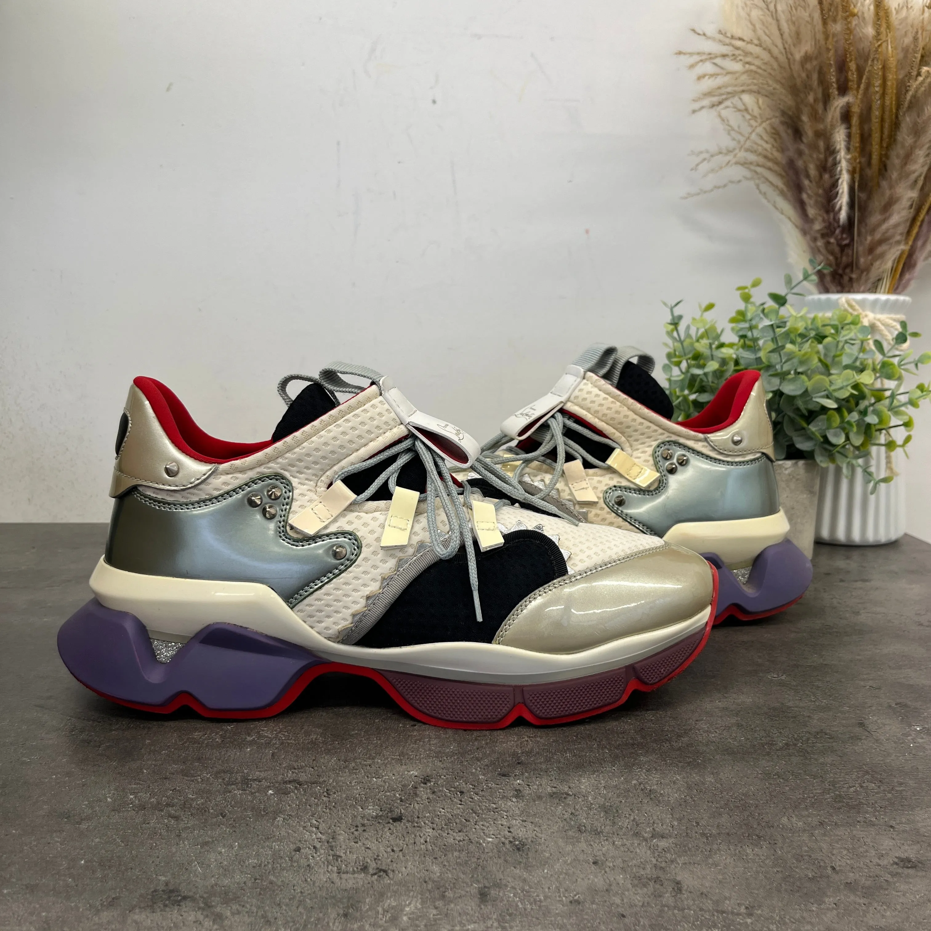 Men's Red-Runner Low Trainers White Size EU 44 / UK 10