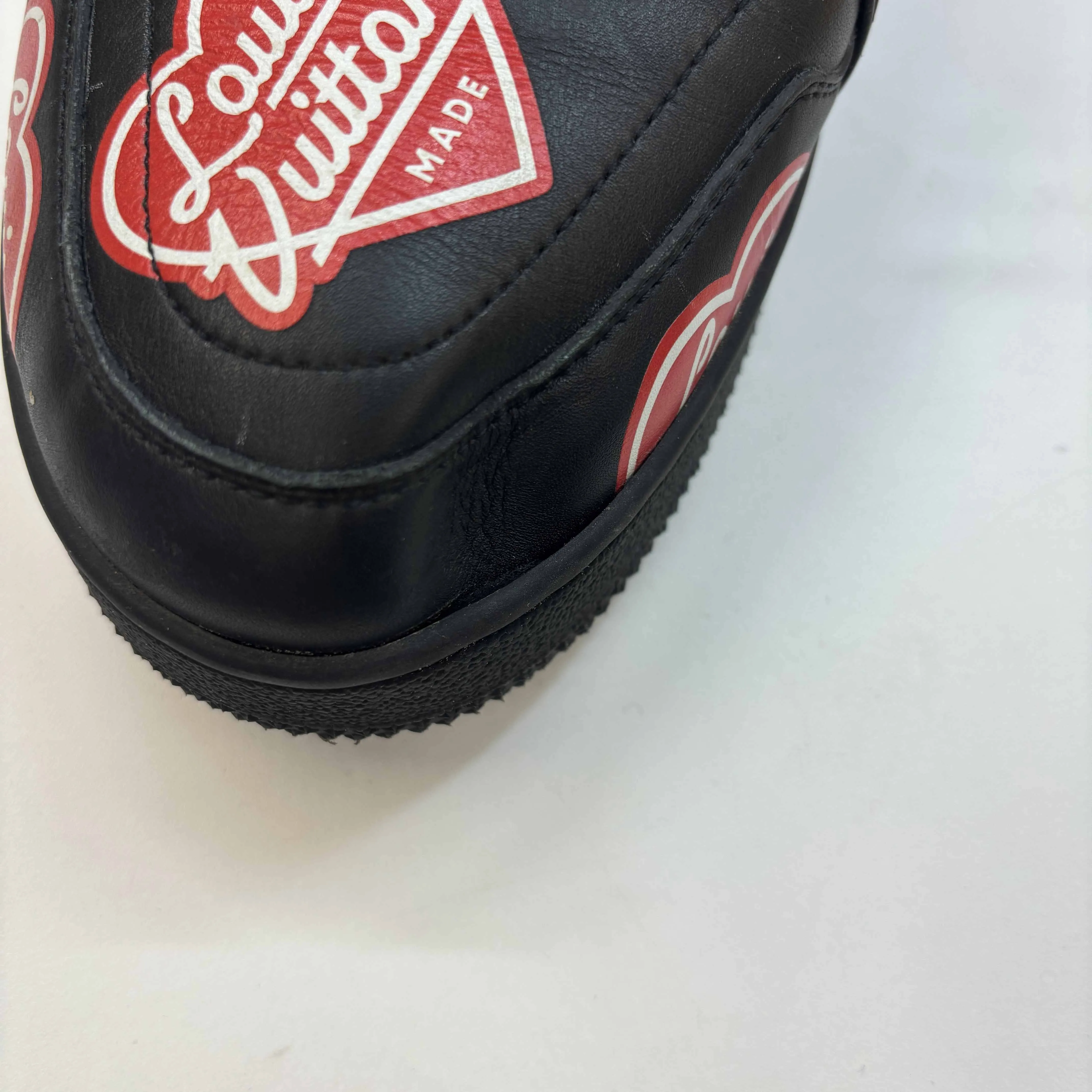 Men's Virgil Abloh X Nigo Lv Made Heart Low Trainers Black Size EU 43 / UK 9