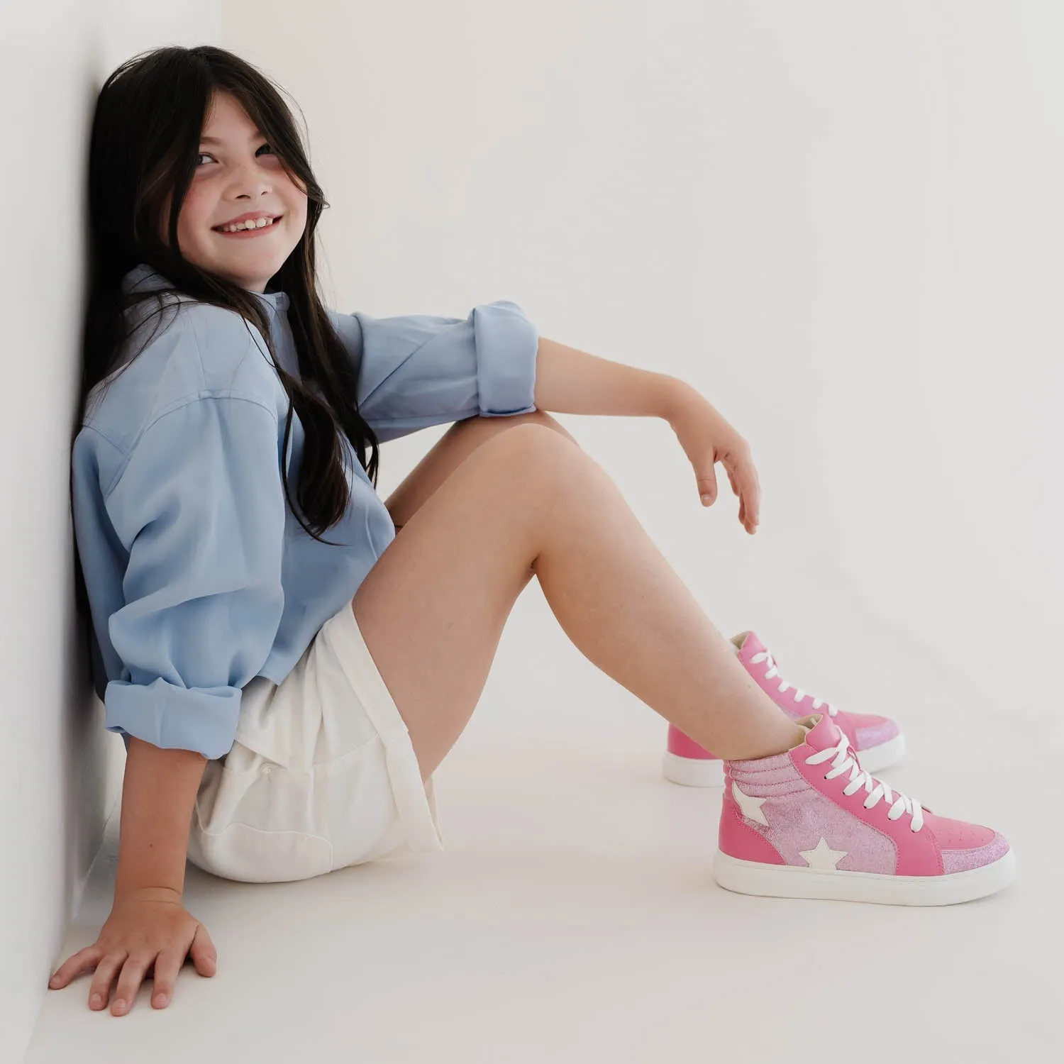 Miss Hannah Sneaker in Hot Pink - Kids from Yosi Samra