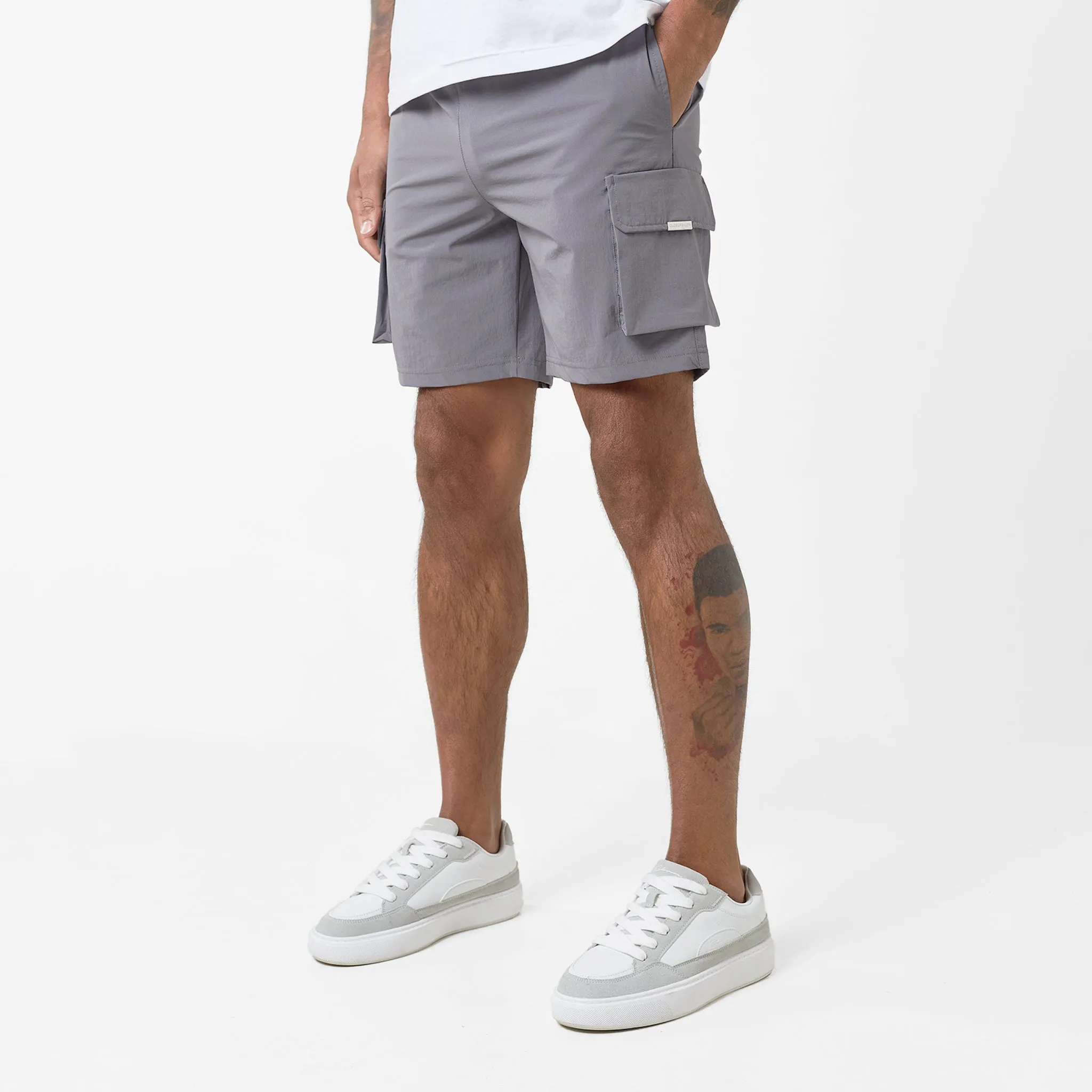 Premium Tech Cargo Short | Charcoal