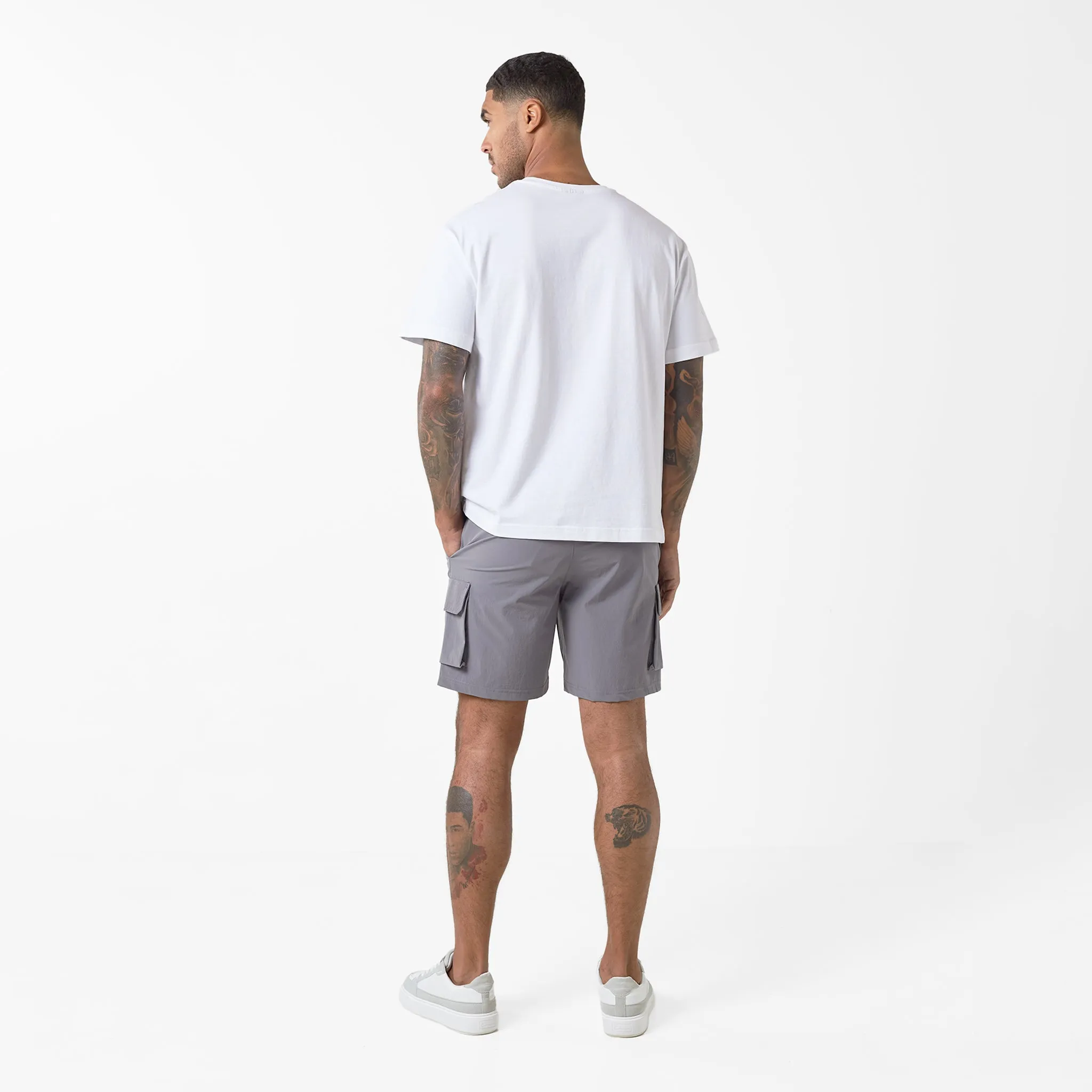 Premium Tech Cargo Short | Charcoal