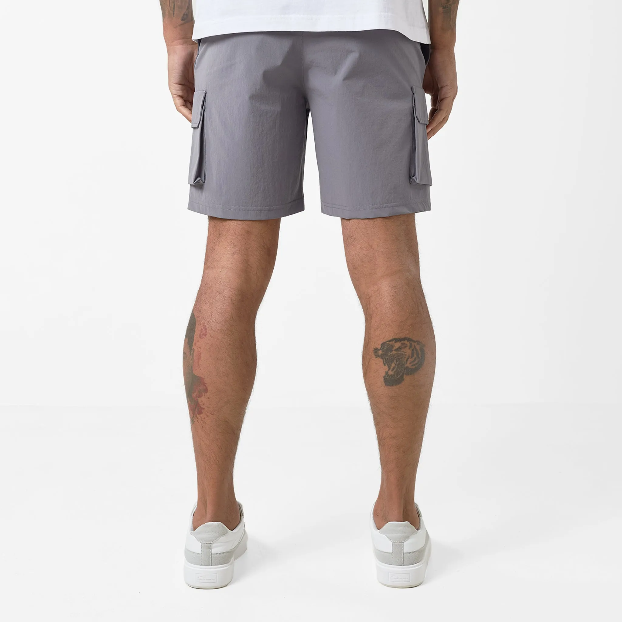 Premium Tech Cargo Short | Charcoal