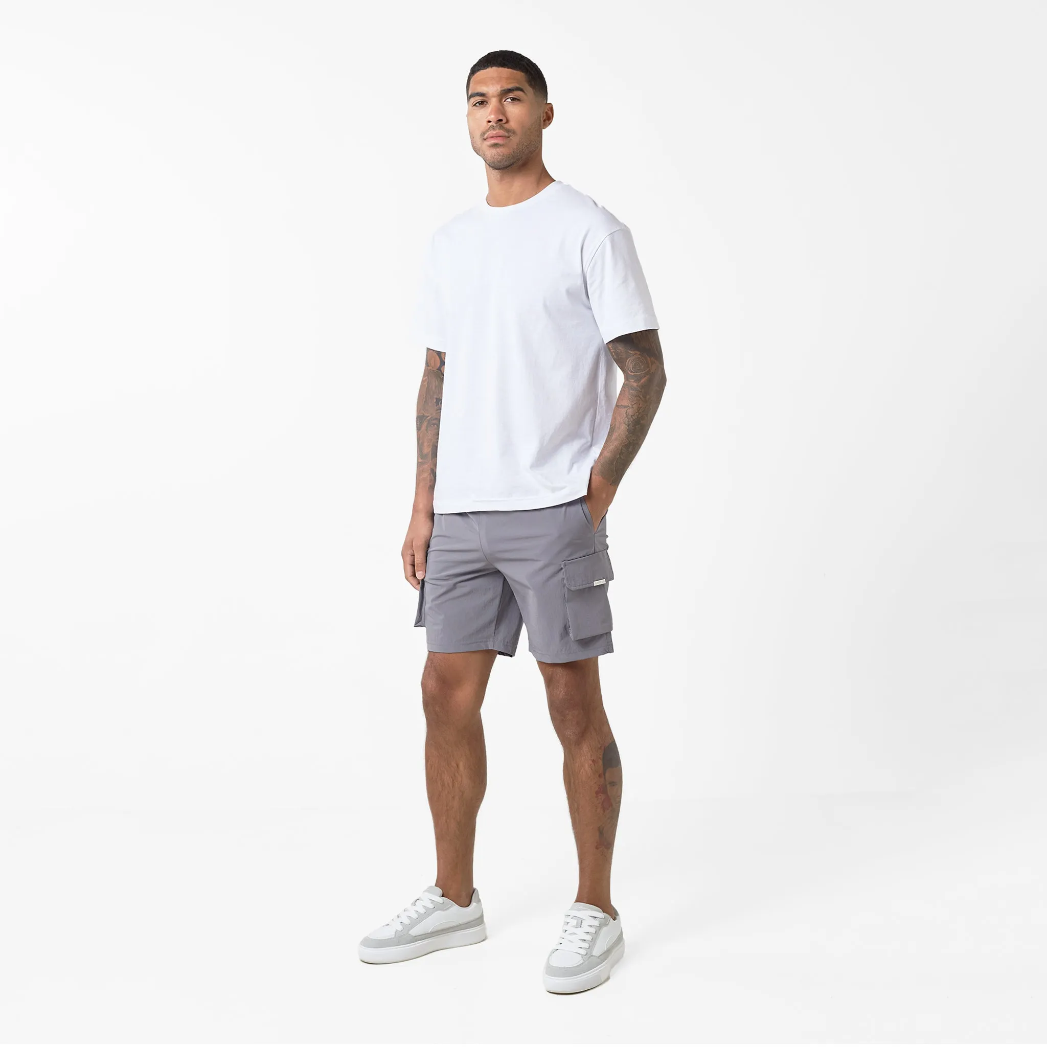 Premium Tech Cargo Short | Charcoal