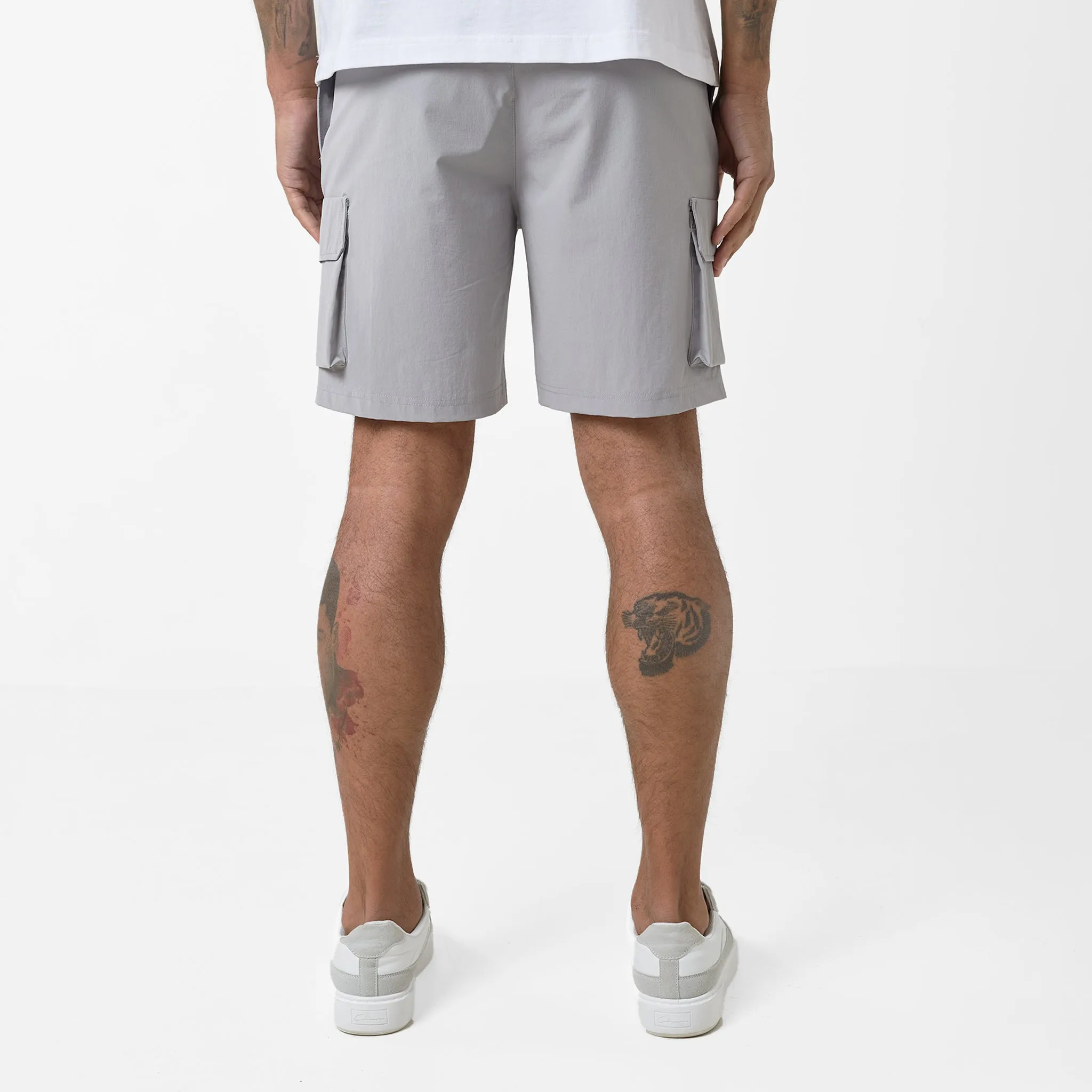Premium Tech Cargo Short | Ice Grey