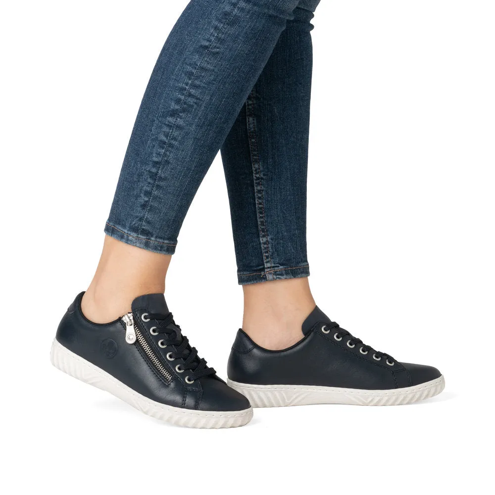 Rieker Ladies Zip and Lace Sneaker