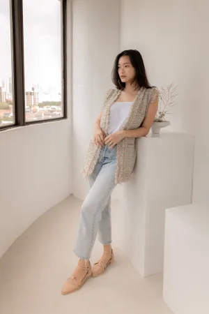 River Weaved Flats in Nude