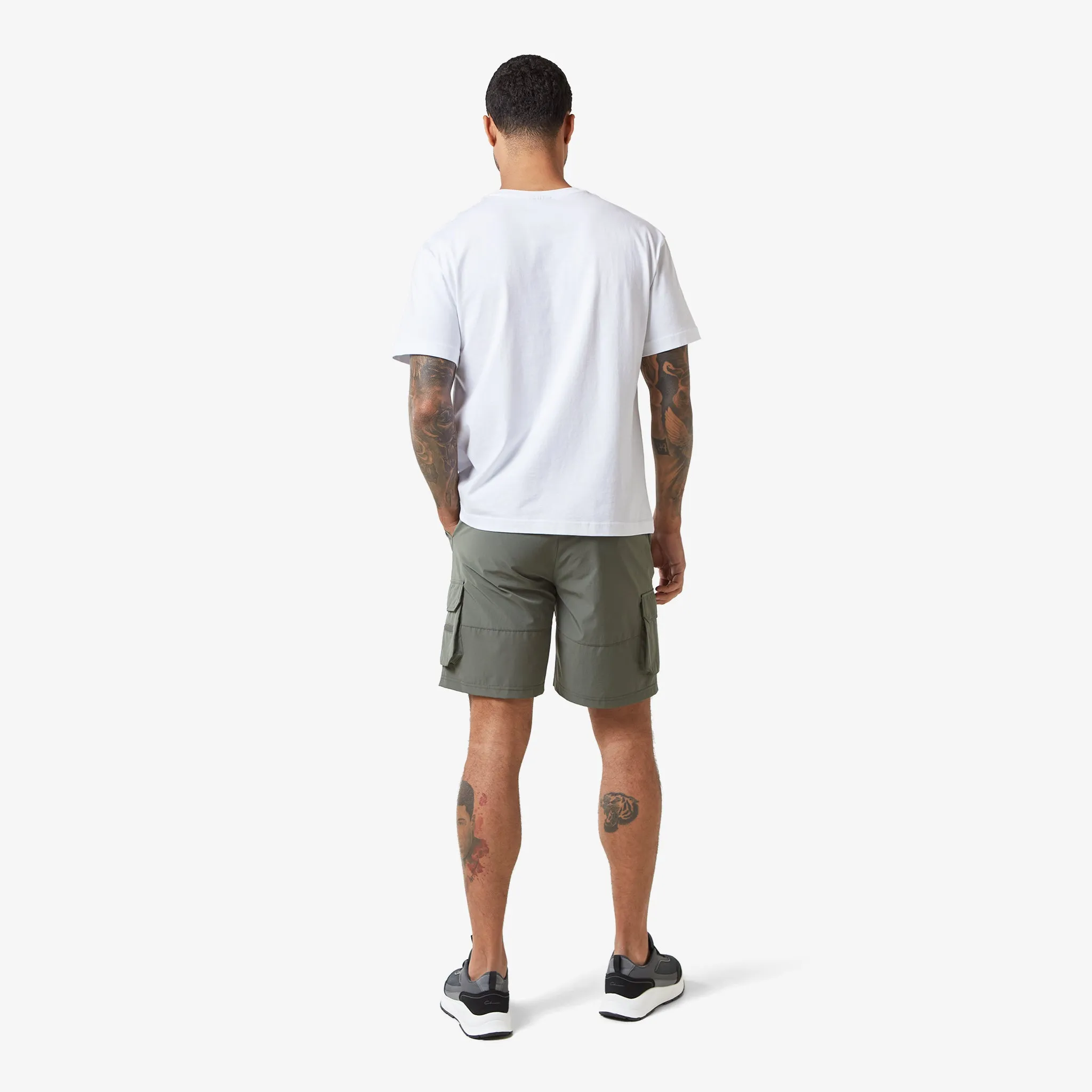 Tech Stretch Poly Cargo Short | Khaki