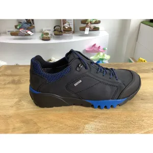 Waldlaufer 729950 303 194 H-Fritz Mens Black & Navy Nubuck Lace Up Shoes