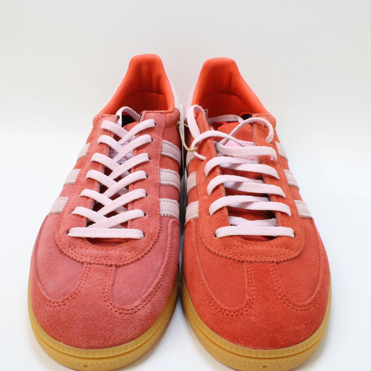 Womens Adidas Handball Spezial Bright Red Clear Pink Gum Uk Size 8.5
