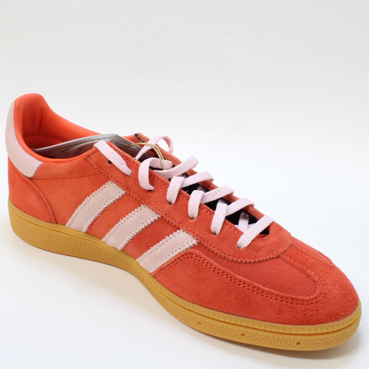 Womens Adidas Handball Spezial Bright Red Clear Pink Gum Uk Size 8.5