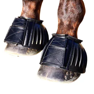 X Large Professional Choice Easy On Rubber Horse Bell Boots Black